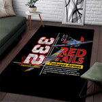 Red Tails Tuskegee Airmen Area Rug 332nd Fighter Group WWII Legacy Tribute - African Pride