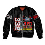 Red Tails Tuskegee Airmen Bomber Jacket 332nd Fighter Group WWII Legacy Tribute - African Pride