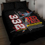 Red Tails Tuskegee Airmen Quilt Bed Set 332nd Fighter Group WWII Legacy Tribute - African Pride