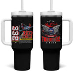 Red Tails Tuskegee Airmen Tumbler With Handle 332nd Fighter Group WWII Legacy Tribute - African Pride