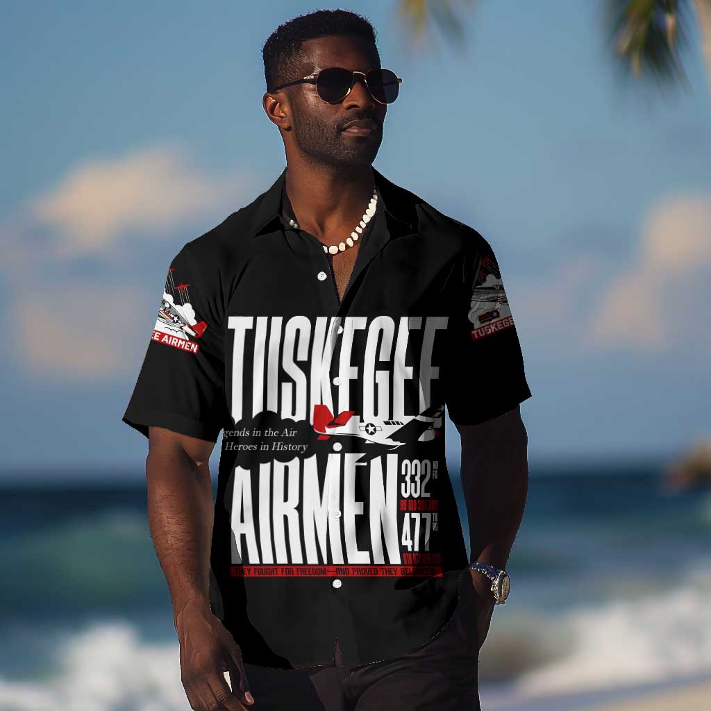 Wings of Honor Tuskegee Airmen Hawaiian Shirt 332nd 477th Fighter Group Tribute - African Pride