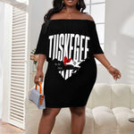 Wings of Honor Tuskegee Airmen Off Shoulder Short Dress 332nd 477th Fighter Group Tribute - African Pride