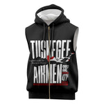 Wings of Honor Tuskegee Airmen Sleeveless Zip Hoodie 332nd 477th Fighter Group Tribute - African Pride