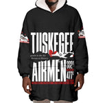 Wings of Honor Tuskegee Airmen Wearable Blanket Hoodie 332nd 477th Fighter Group Tribute - African Pride