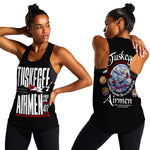 Wings of Honor Tuskegee Airmen Women Racerback Tank 332nd 477th Fighter Group Tribute - African Pride