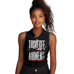 Wings of Honor Tuskegee Airmen Women Sleeveless Polo Shirt 332nd 477th Fighter Group Tribute - African Pride