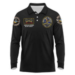 Buffalo Soldiers Long Sleeve Polo Shirt 1866-1944 African American Black Heros Legacy - African Pride