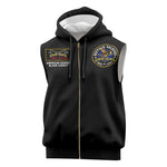 Buffalo Soldiers Sleeveless Zip Hoodie 1866-1944 African American Black Heros Legacy - African Pride