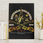 Strength Honor Legacy Buffalo Soldiers Canvas Wall Art African American Cavalry Tribute - African Pride