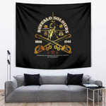 Strength Honor Legacy Buffalo Soldiers Tapestry African American Cavalry Tribute - African Pride