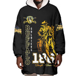Strength Honor Legacy Buffalo Soldiers Wearable Blanket Hoodie African American Cavalry Tribute - African Pride