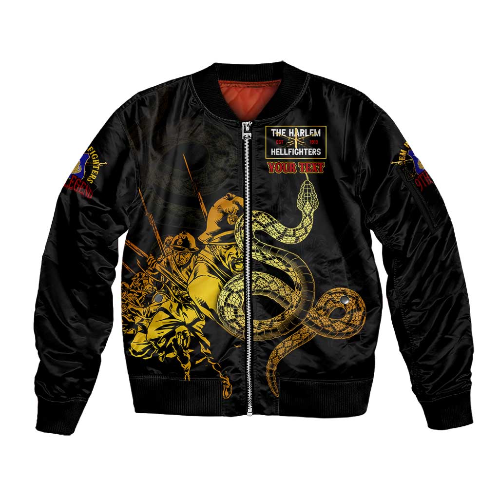 Harlem Hellfighters 369th Infantry Regiment Zip Bomber Jacket