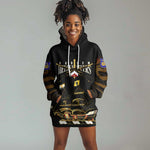 Harlem Hellfighters Hoodie Dress 369th Regiment Legacy at Sea - African Pride