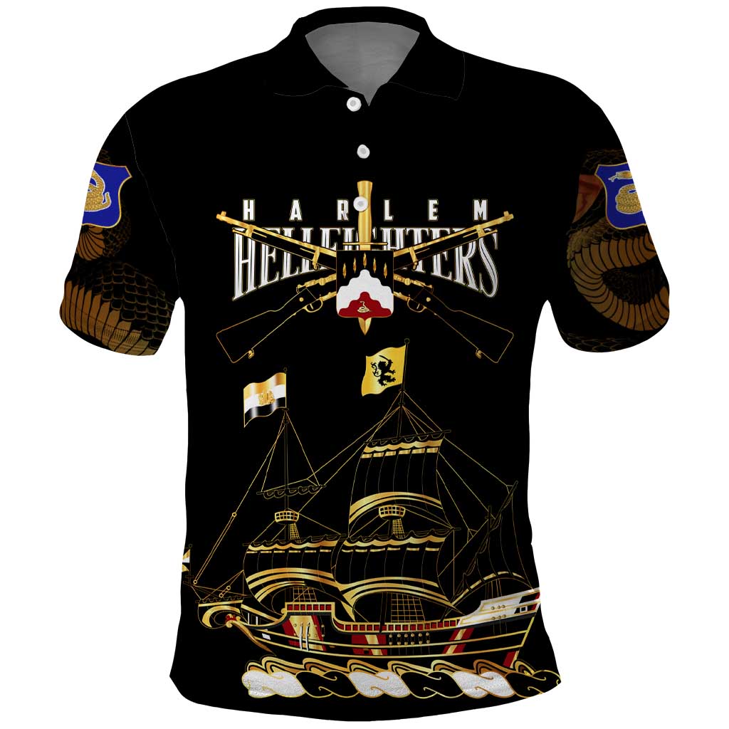 Harlem Hellfighters Polo Shirt 369th Regiment Legacy at Sea - African Pride