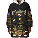 Harlem Hellfighters Wearable Blanket Hoodie 369th Regiment Legacy at Sea - African Pride