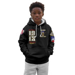 Harlem Hellfighters 1913 Kid Hoodie Fight with Honor, Stand for Dignity - 369th Infantry Regiment - African Pride