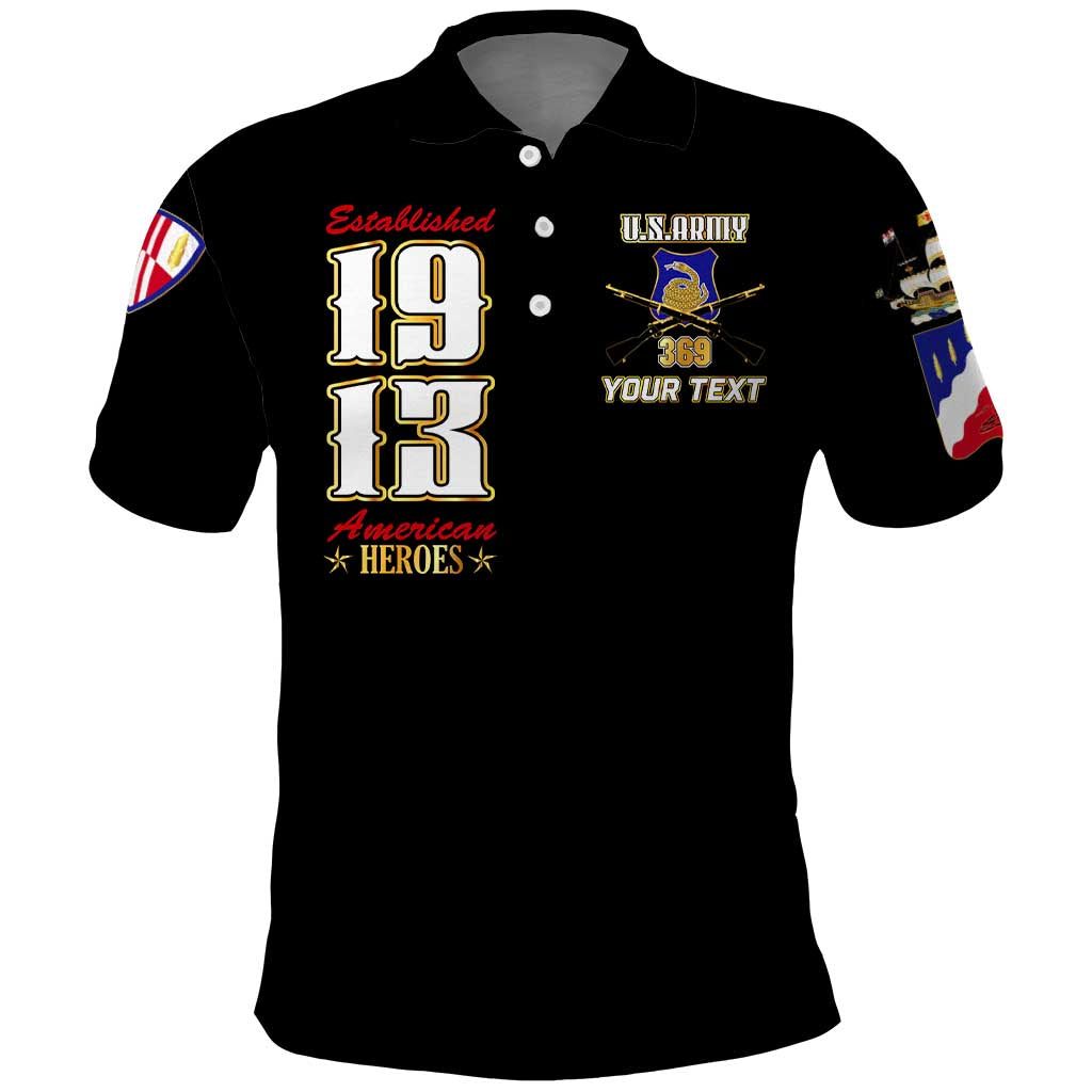 Harlem Hellfighters 1913 Polo Shirt Fight with Honor, Stand for Dignity - 369th Infantry Regiment - African Pride
