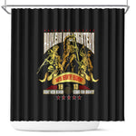 Harlem Hellfighters 1913 Shower Curtain Fight with Honor, Stand for Dignity - 369th Infantry Regiment - African Pride
