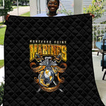 Montford Point Marines Quilt Afro Black History Tribute - African Pride