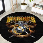 Montford Point Marines Round Carpet Afro Black History Tribute - African Pride