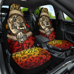 Montford Point Marines Car Seat Cover Afro Devil Dog Soldier Legend - African Pride