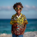 Montford Point Marines Kid Hawaiian Shirt Afro Devil Dog Soldier Legend - African Pride