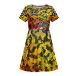Montford Point Marines Kid Short Sleeve Dress Afro Devil Dog Soldier Legend - African Pride