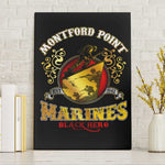 Montford Point Marines Canvas Wall Art Afro First to Fight Prejudice - African Pride