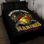 Montford Point Marines Quilt Bed Set Afro First to Fight Prejudice - African Pride