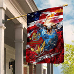 Montford Point Marines Garden Flag African American Eagle Anchor Tribute - African Pride