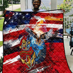 Montford Point Marines Quilt African American Eagle Anchor Tribute - African Pride