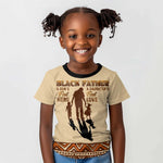Black Father Kid T shirt African Father with Son and Daughter