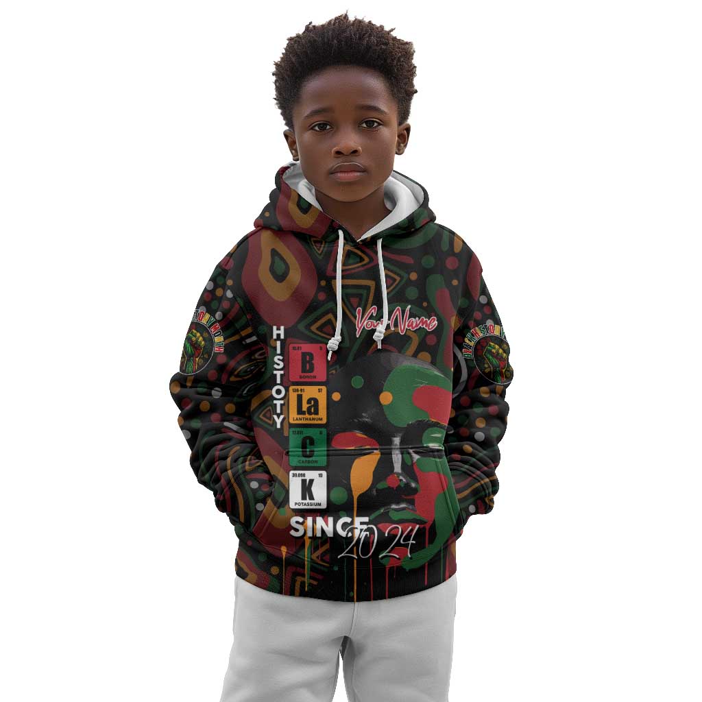Personalized Black History Month Kid Hoodie Since 2024 Chemistry Style