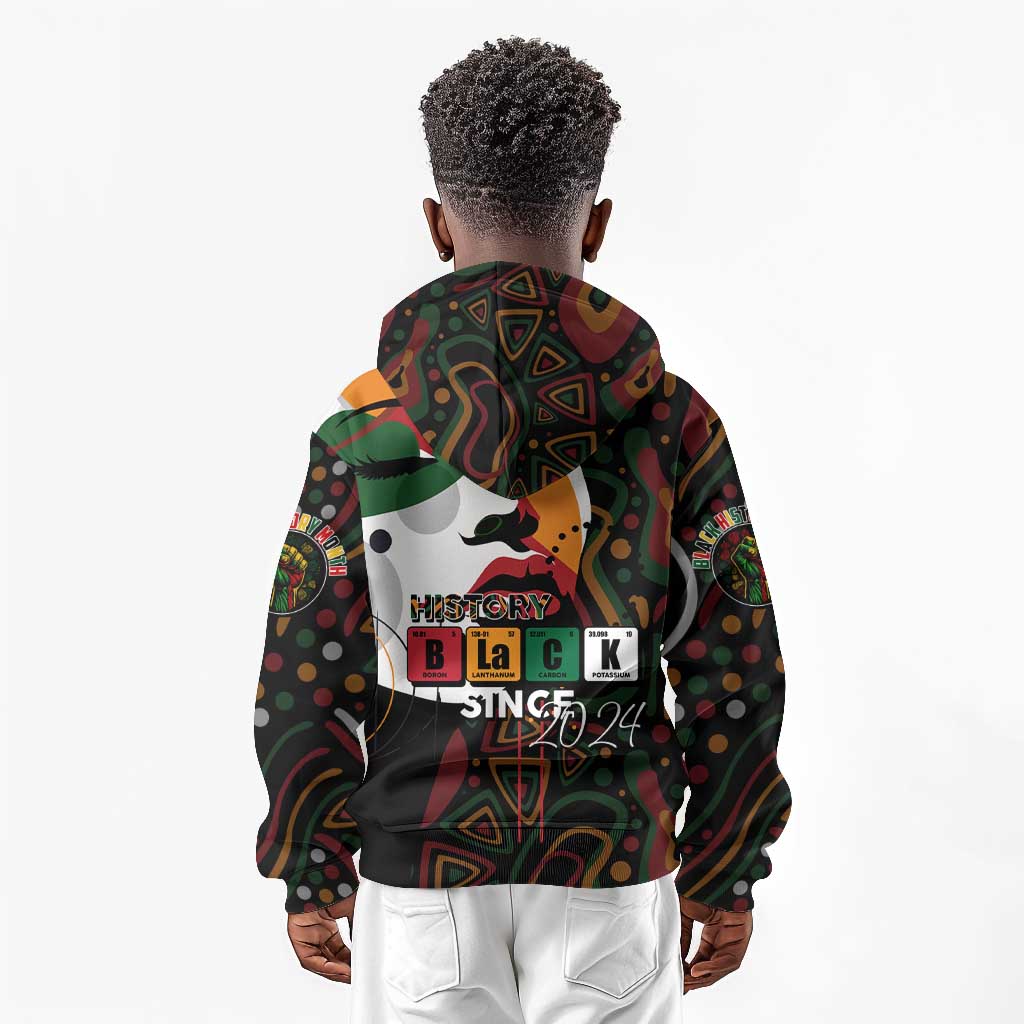 Personalized Black History Month Kid Hoodie Since 2024 Chemistry Style