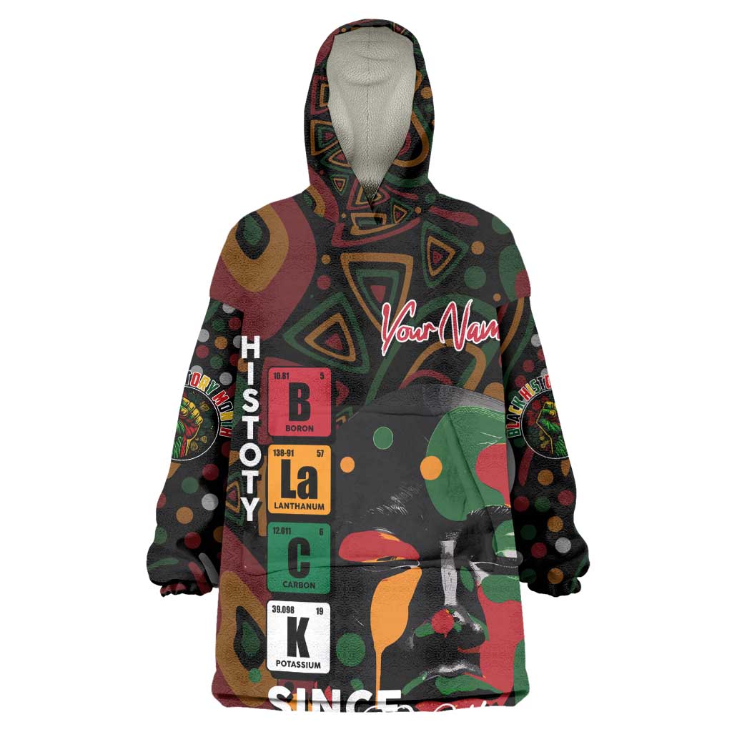 Personalized Black History Month KId Wearable Blanket Hoodie Since 2024 Chemistry Style
