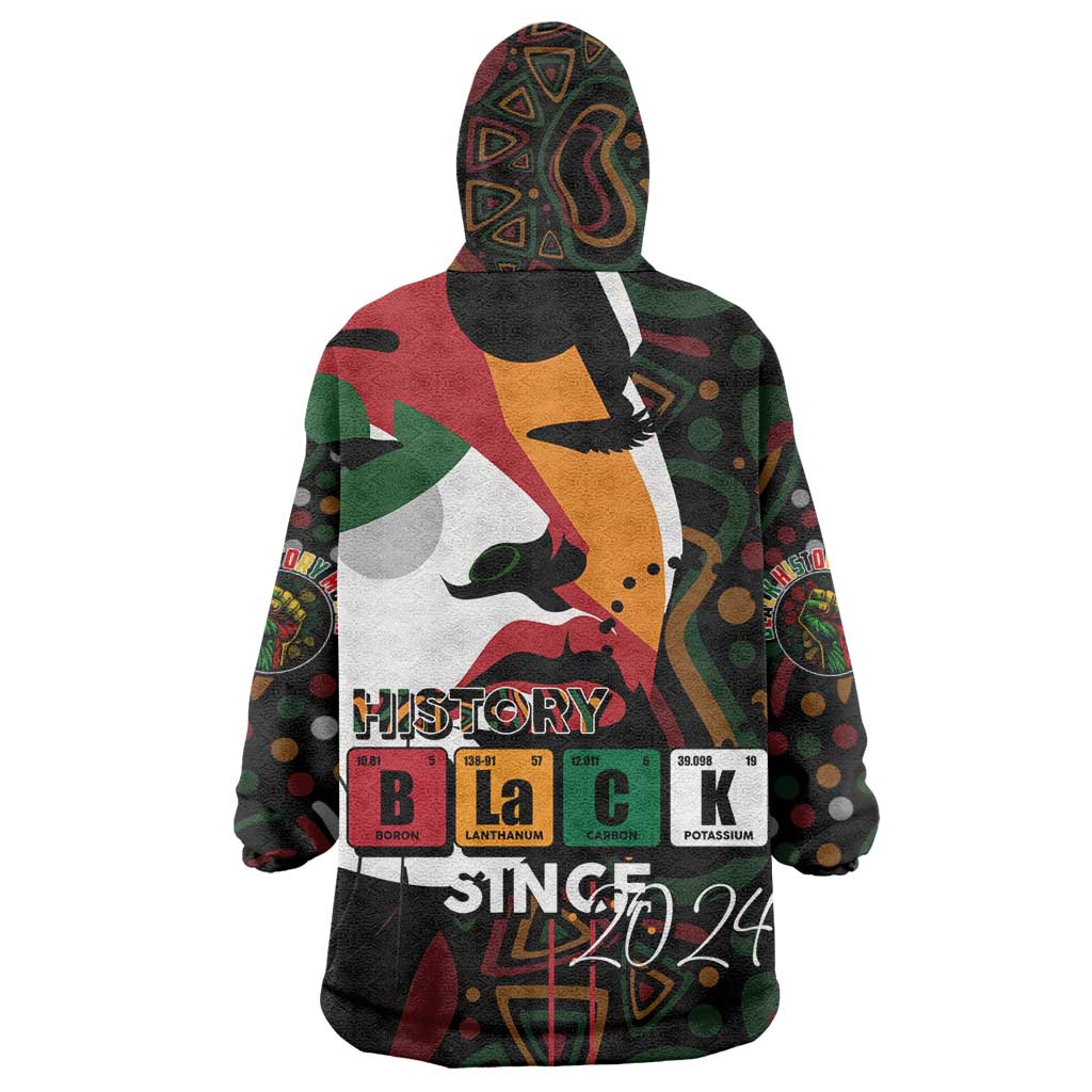Personalized Black History Month KId Wearable Blanket Hoodie Since 2024 Chemistry Style