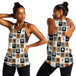 Adinkra Symbols Fashion Women Racerback Tank
