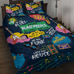 Music That Makes Us Proud African Quilt Bed Set Black People