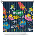 Music That Makes Us Proud African Shower Curtain Black People