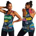 Music That Makes Us Proud African Women Racerback Tank Black People