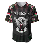 Personalized Sudan Roots Baseball Jersey African Pride in Fingerprint and Tribal Colors