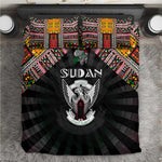 Sudan Roots Bedding Set African Pride in Fingerprint and Tribal Colors