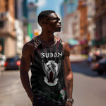 Personalized Sudan Roots Men Tank Top African Pride in Fingerprint and Tribal Colors