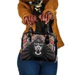 Sudan Roots Shoulder Handbag African Pride in Fingerprint and Tribal Colors