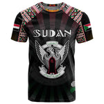 Personalized Sudan Roots T shirt African Pride in Fingerprint and Tribal Colors