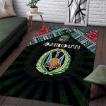 Djibouti Roots Area Rug African Pride in Fingerprint and Tribal Colors