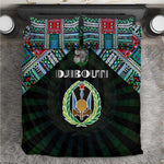 Djibouti Roots Bedding Set African Pride in Fingerprint and Tribal Colors