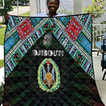 Djibouti Roots Quilt African Pride in Fingerprint and Tribal Colors