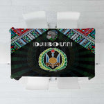 Djibouti Roots Tablecloth African Pride in Fingerprint and Tribal Colors