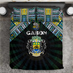 Gabon Roots Bedding Set African Pride in Fingerprint and Tribal Colors